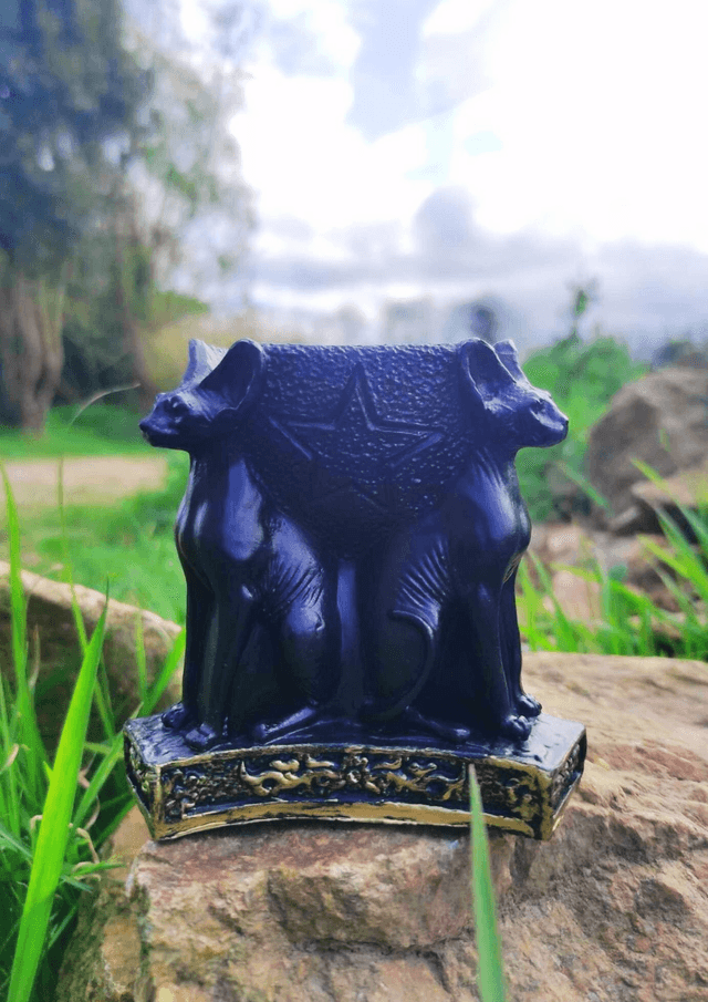Bougeoir Sphynx noir